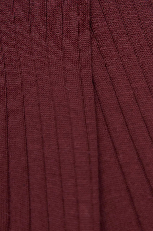 Burgundy cashmere socks