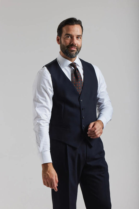 Gilet bleu marine foncé 4 plis