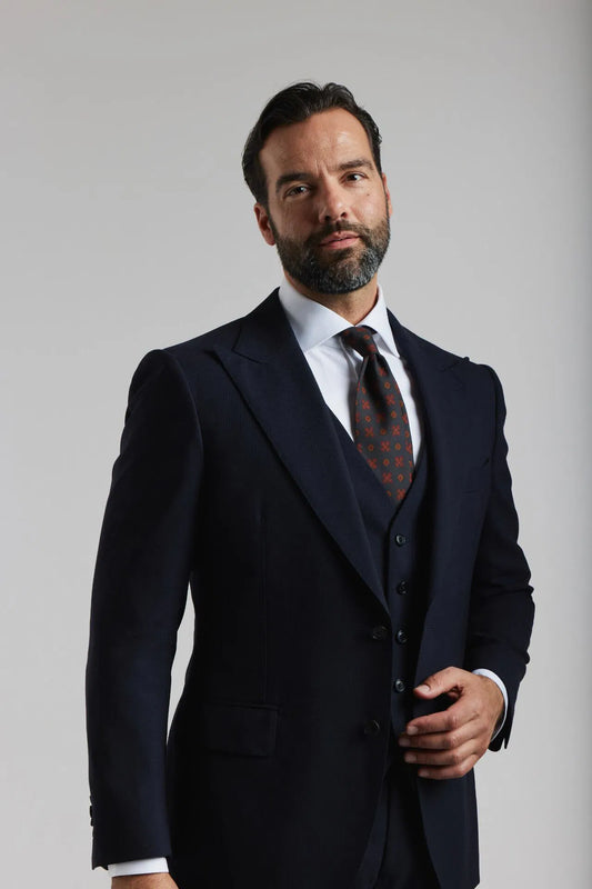 Gilet bleu marine foncé 4 plis