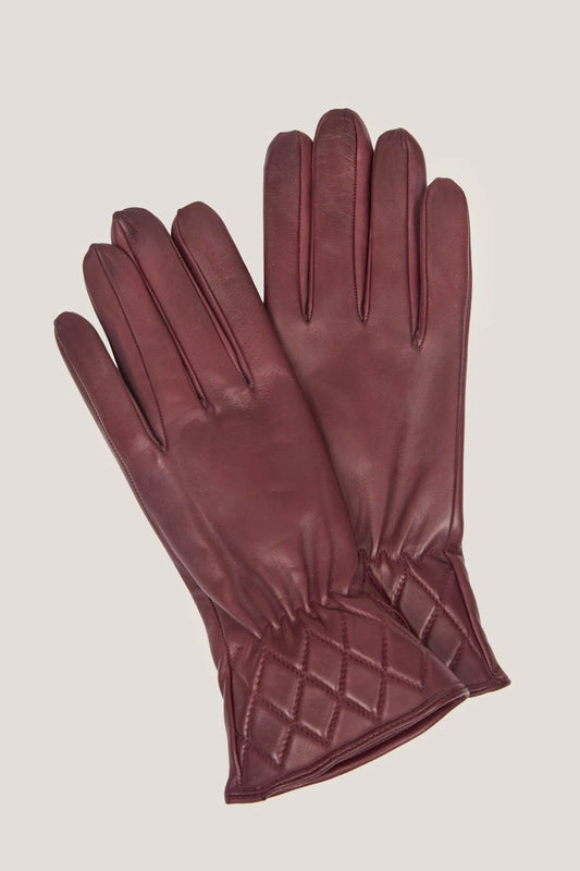 Gants en cuir nappa matelassé