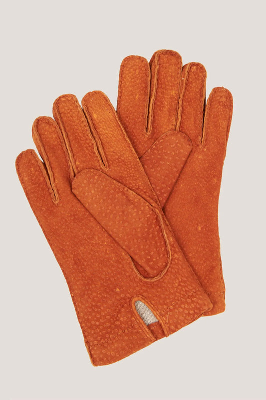 Light brown capybara leather gloves