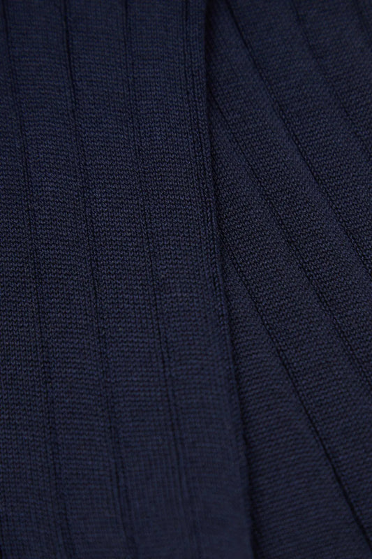 Dark blue cotton/nylon socks