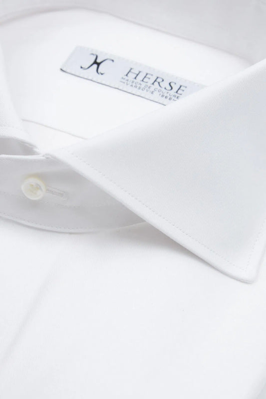 Chemise blanche à col rabattu Thomas Mason