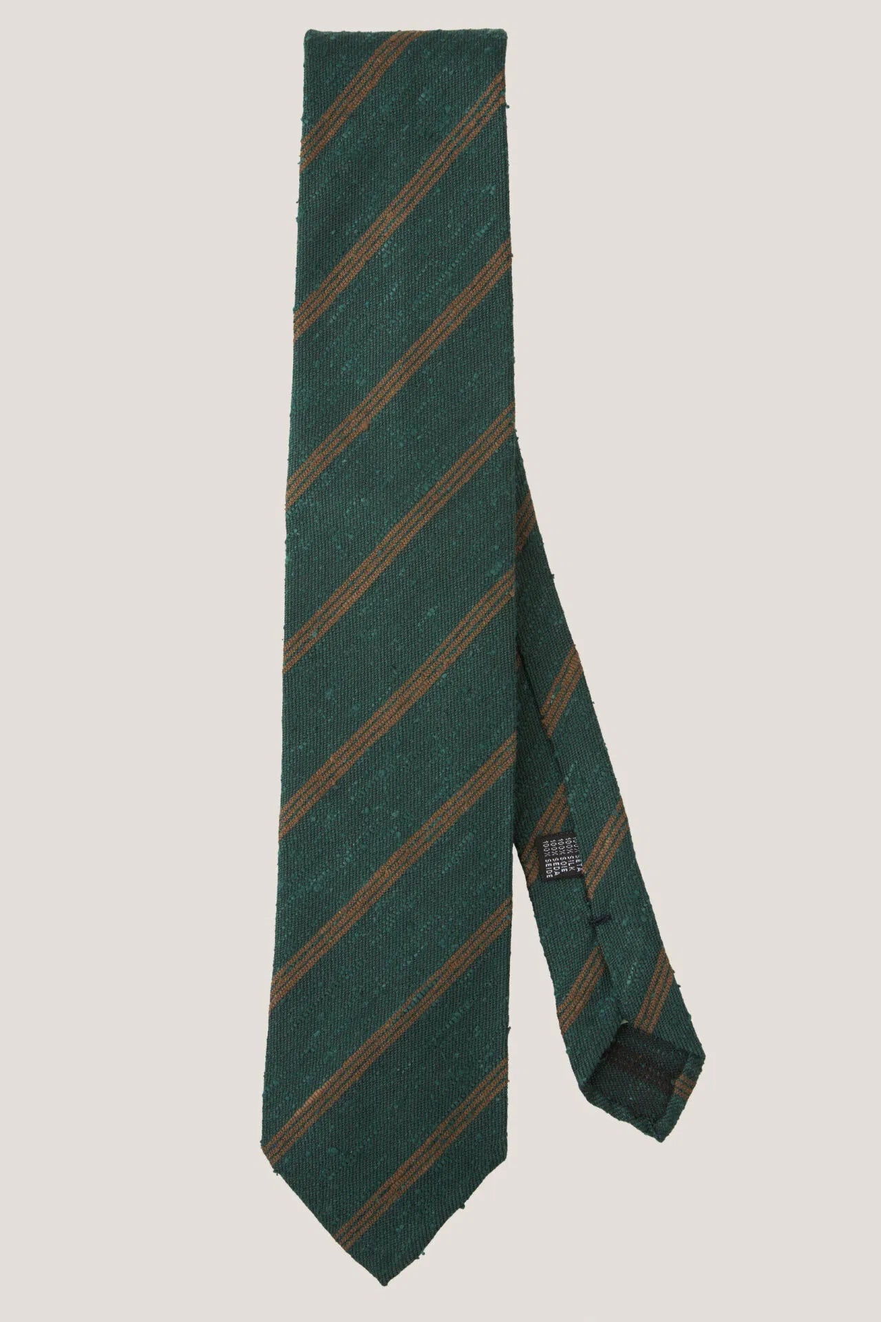 Regimental tie made of silk shantung, unlined