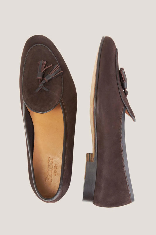 Ciemnobrązowe Belgian Loafers