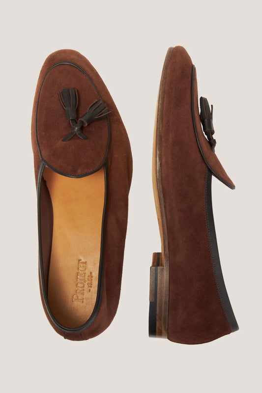 Brązowe Belgian Loafers