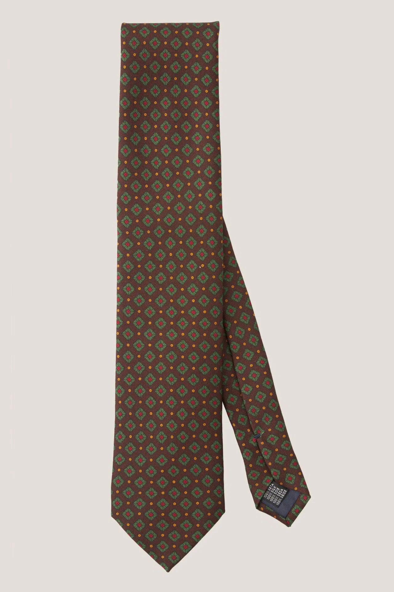 Silk medallion tie