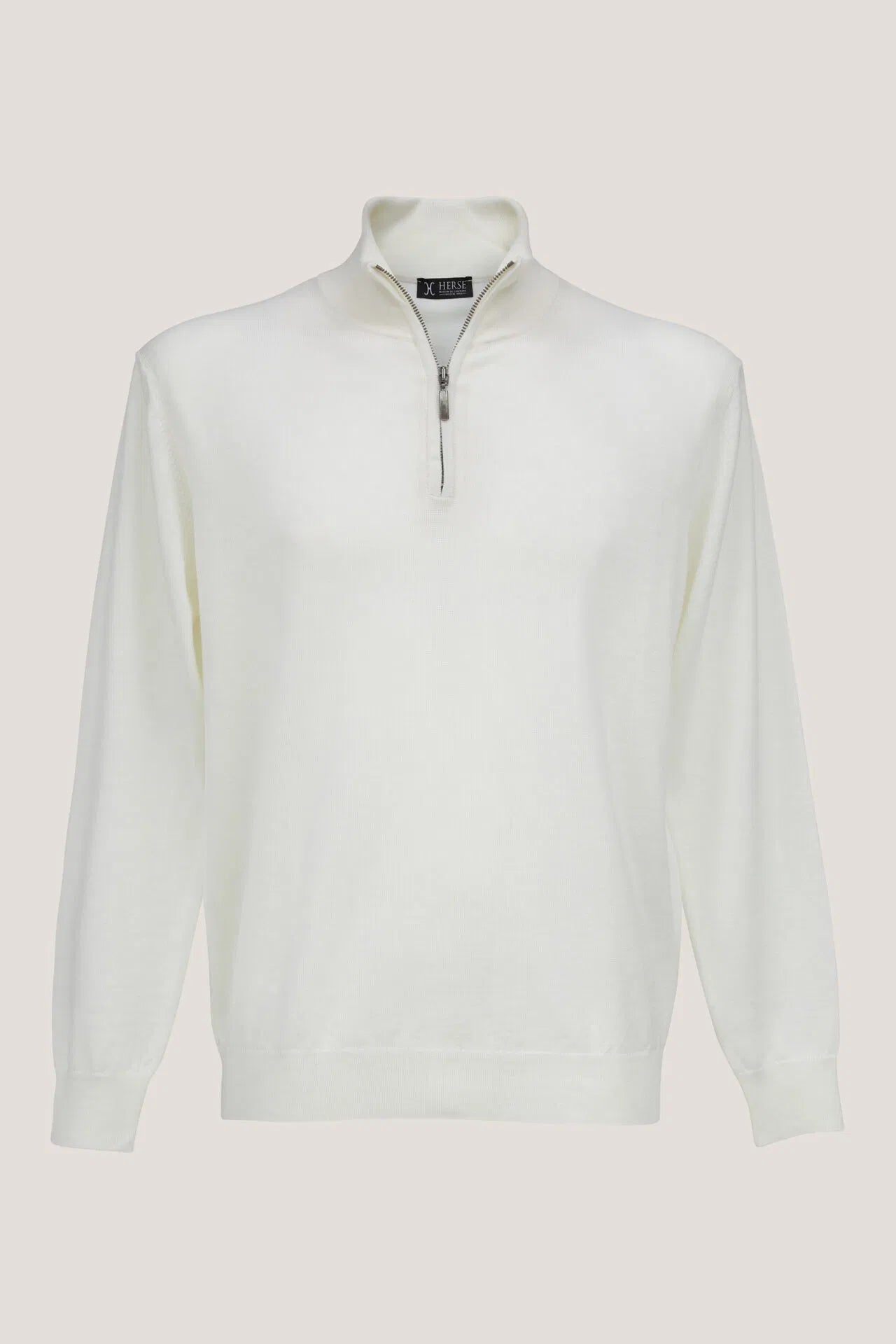Sweater with a zipper up to the neck