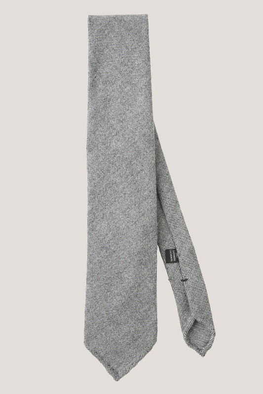 Light gray cashmere tie