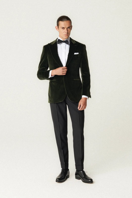 Veste en velours vert