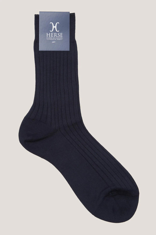 Navy cashmere socks