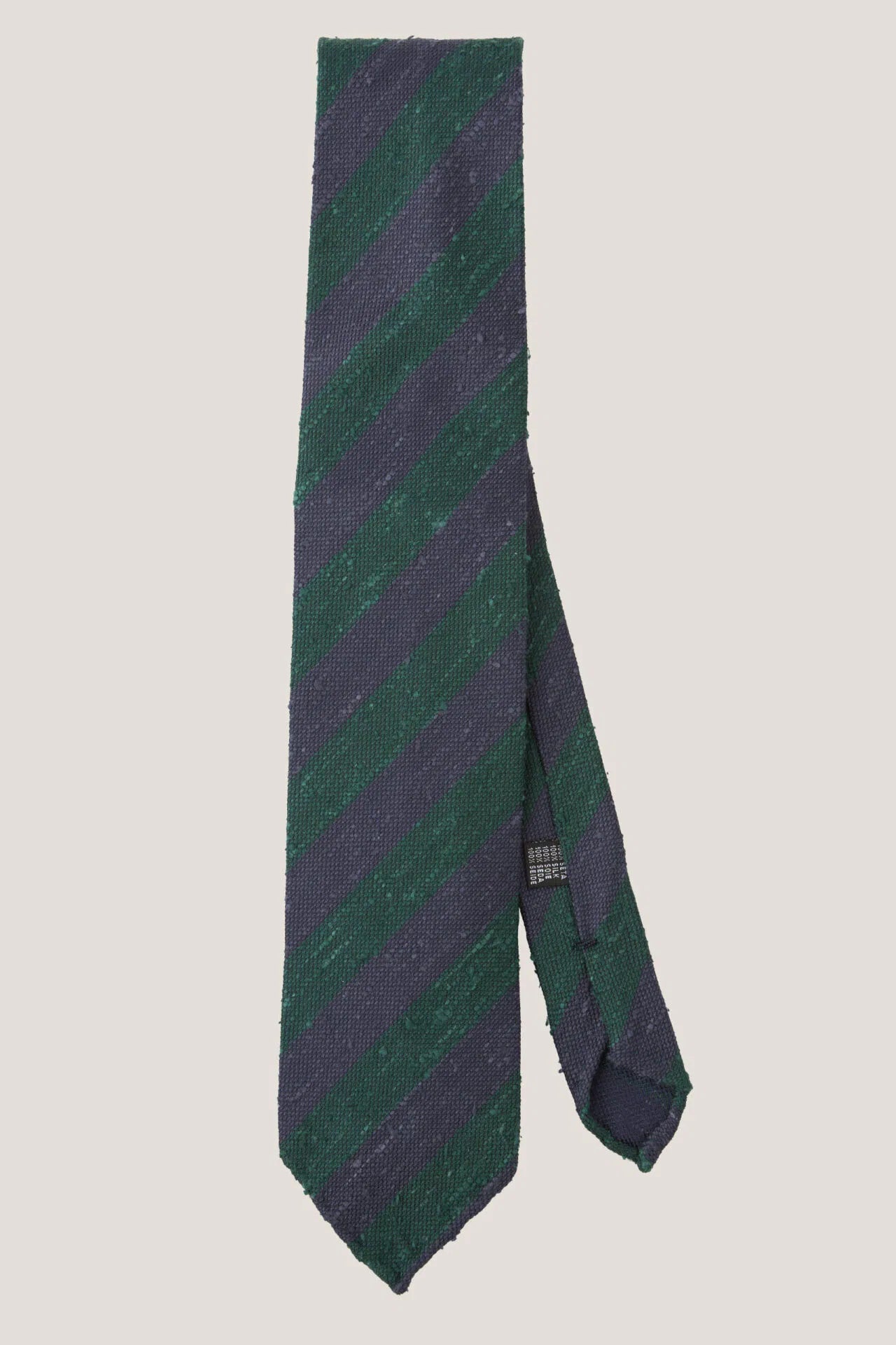 Regimental tie made of shantung, unlined