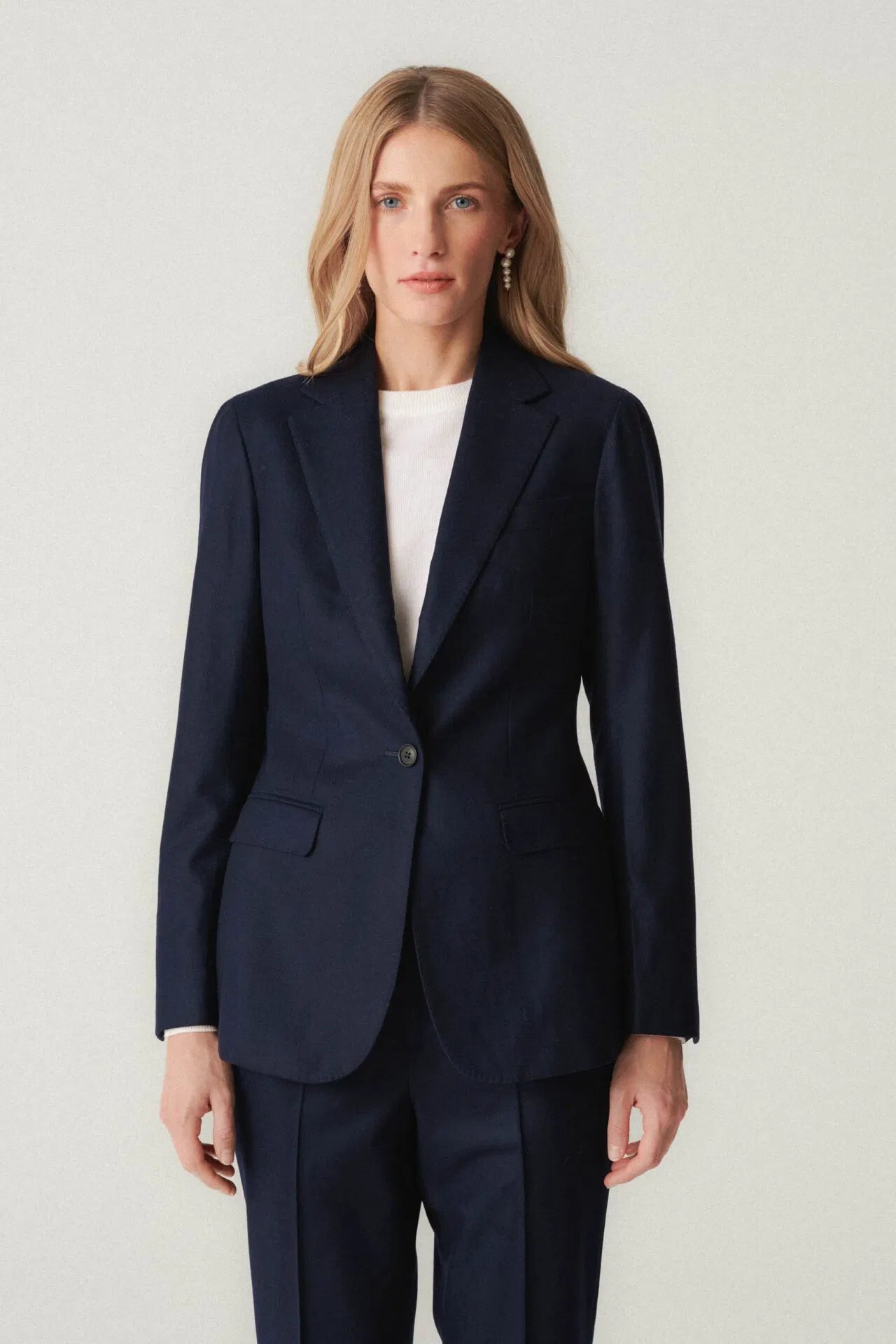 Costume en laine VBC bleu marine