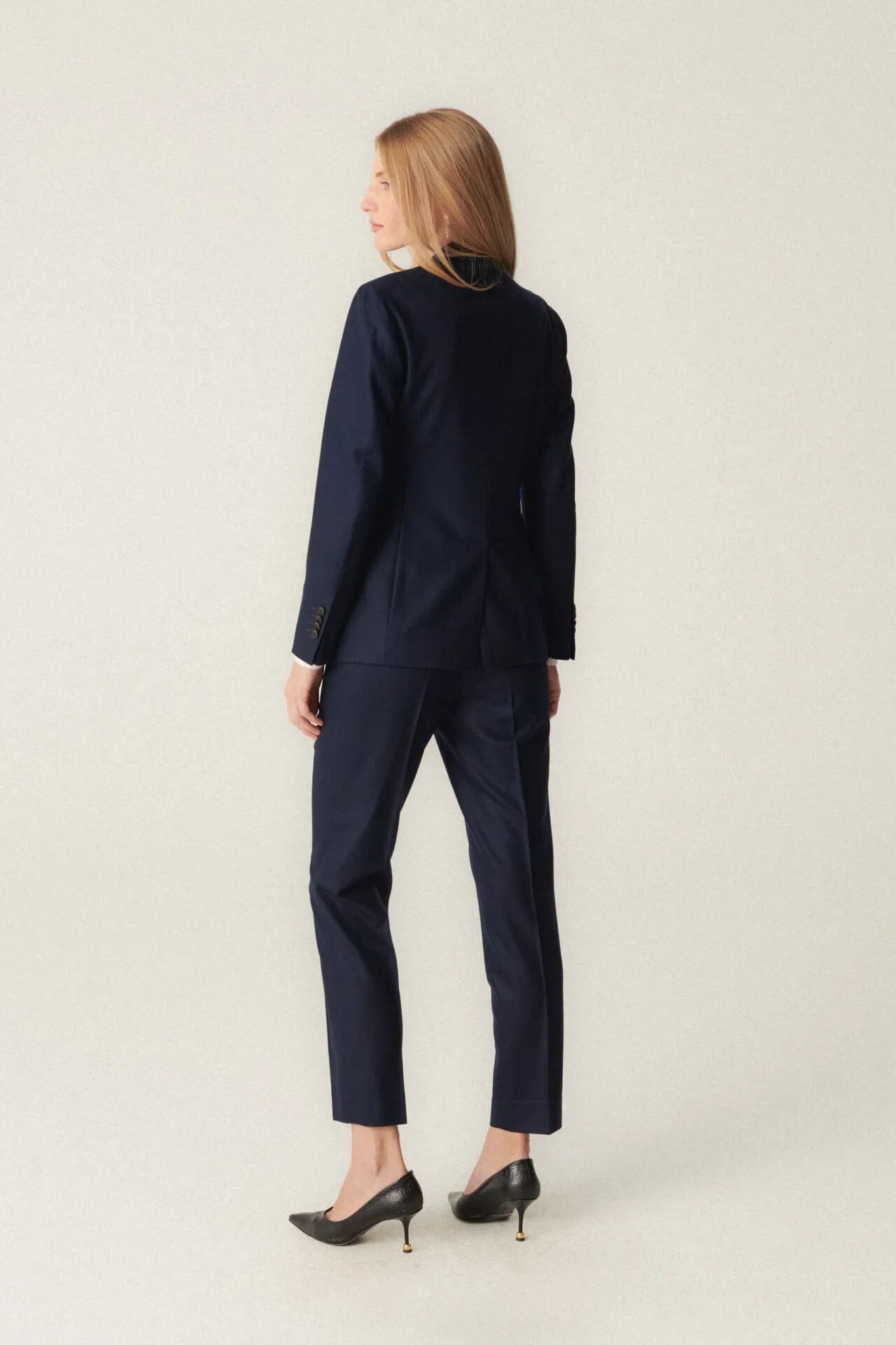 Costume en laine VBC bleu marine