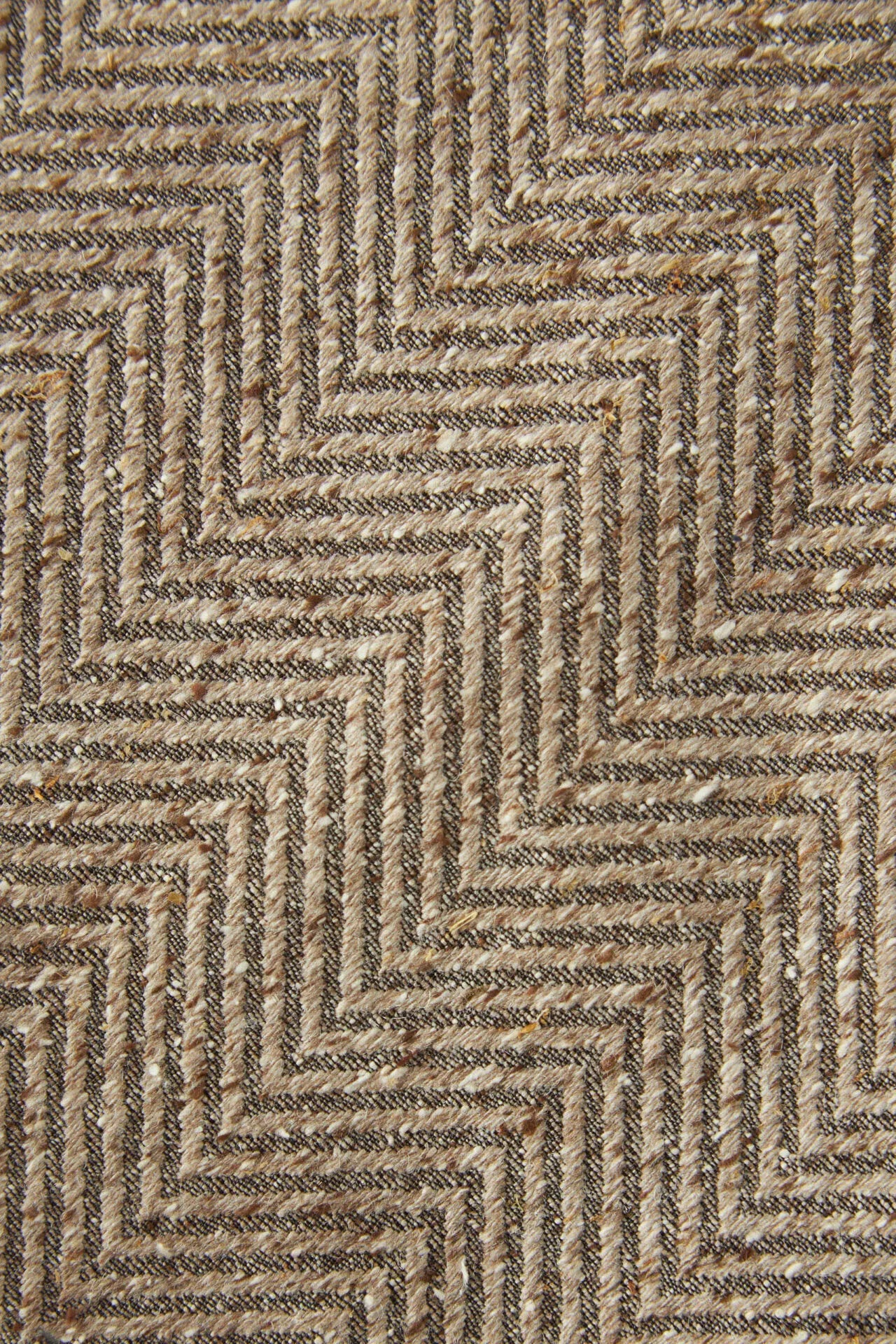 Raw silk herringbone tie