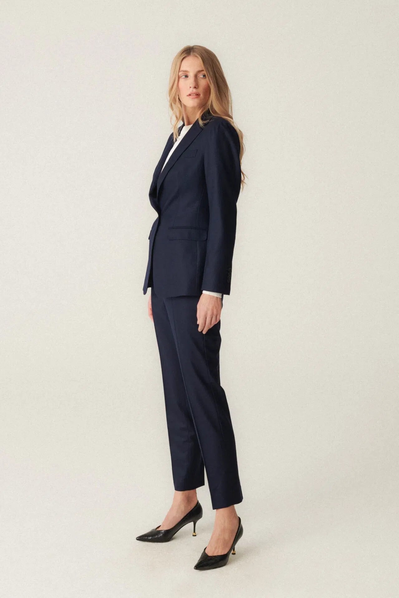 Costume en laine VBC bleu marine