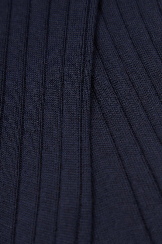Navy cashmere socks