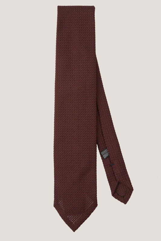Cravate Garza Grossa Grenadine Bordeaux
