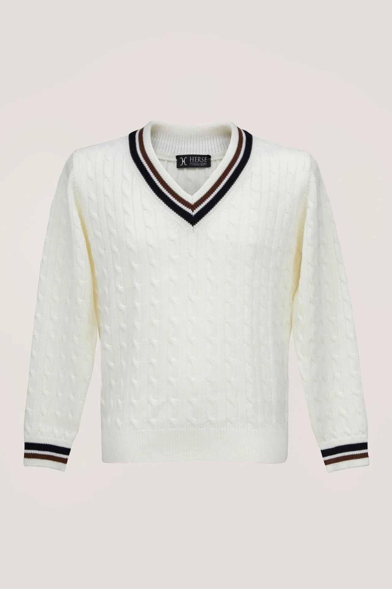 Pull de cricket écru