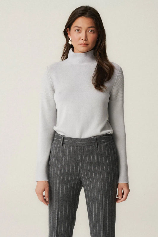 Light gray mock turtleneck