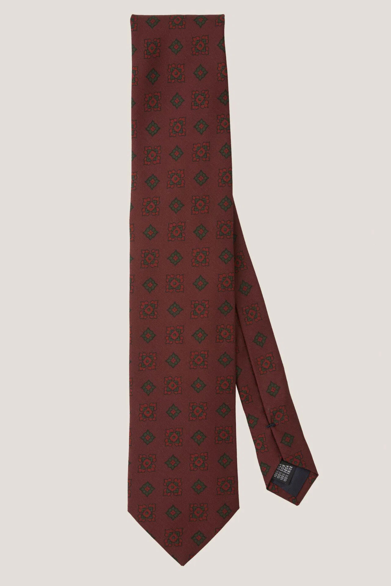 Matte silk tie