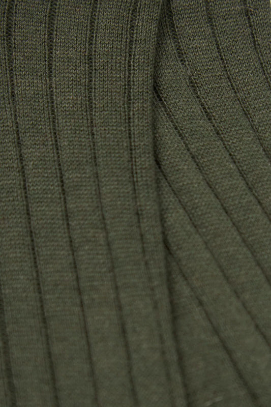 Olive cashmere socks