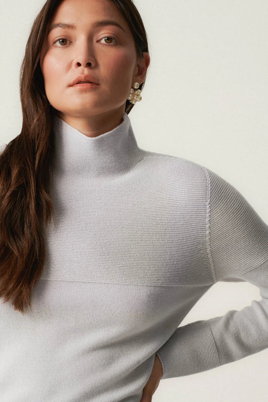 Light gray mock turtleneck