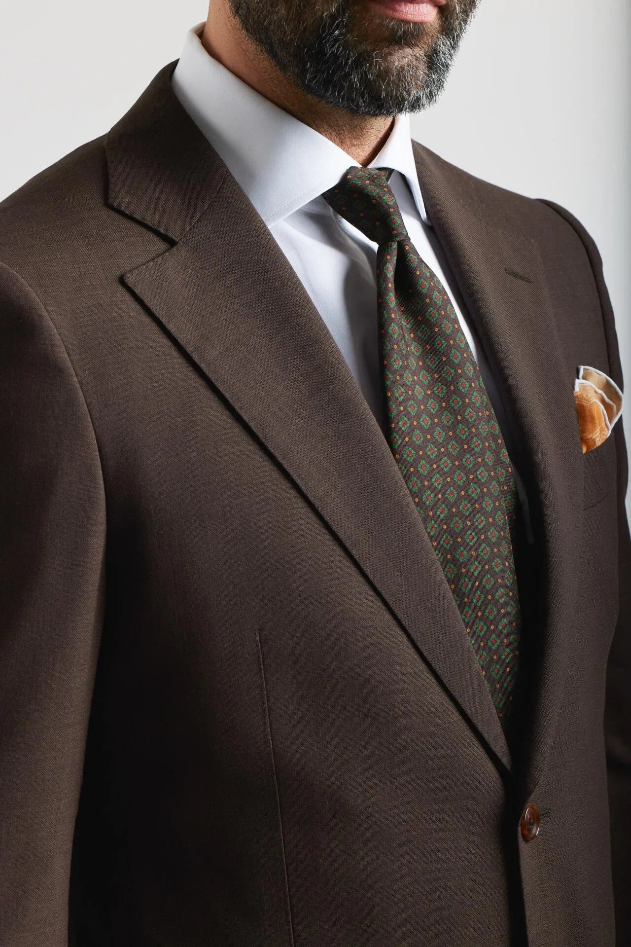 Brown 4-ply suit