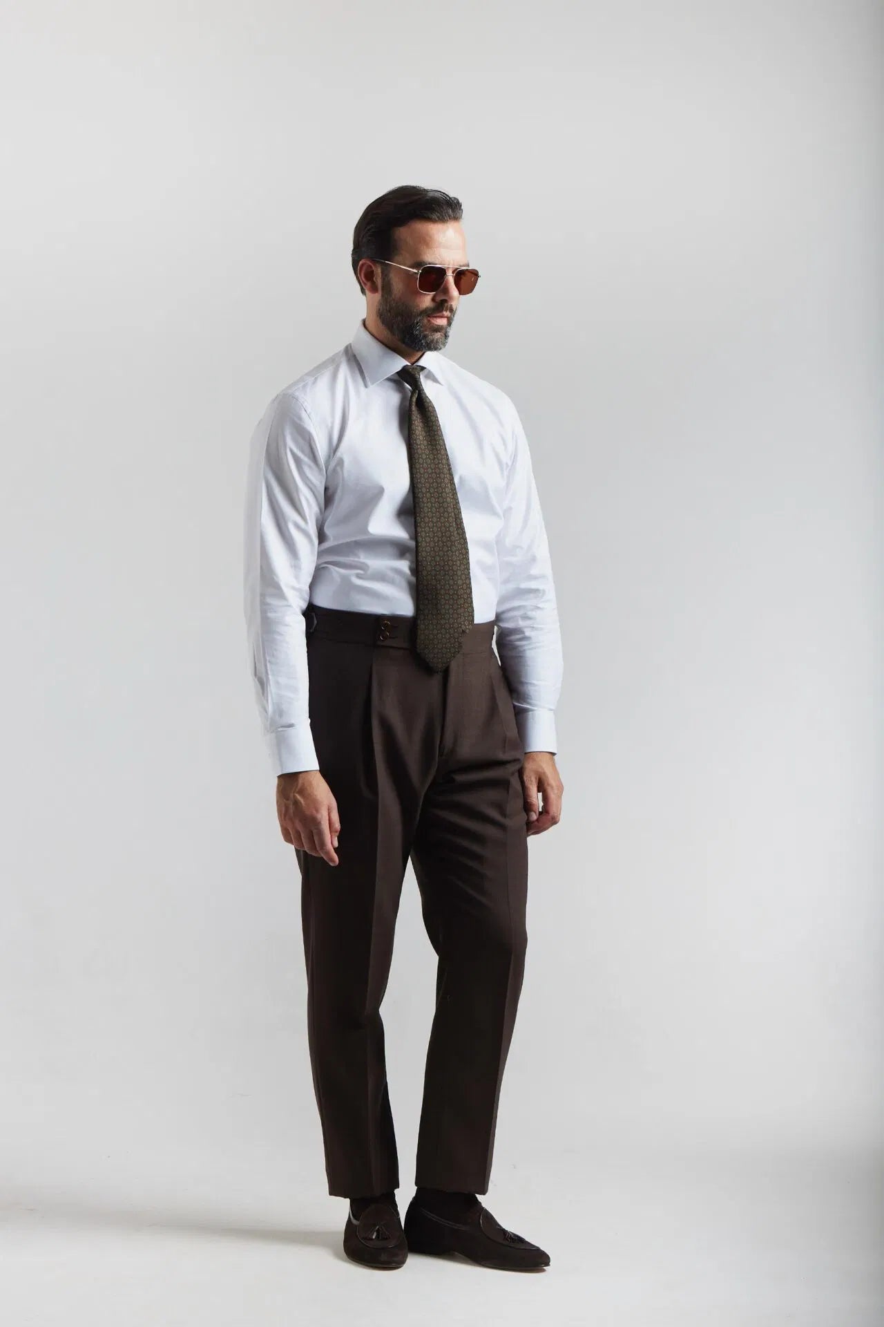Brown 4-ply suit