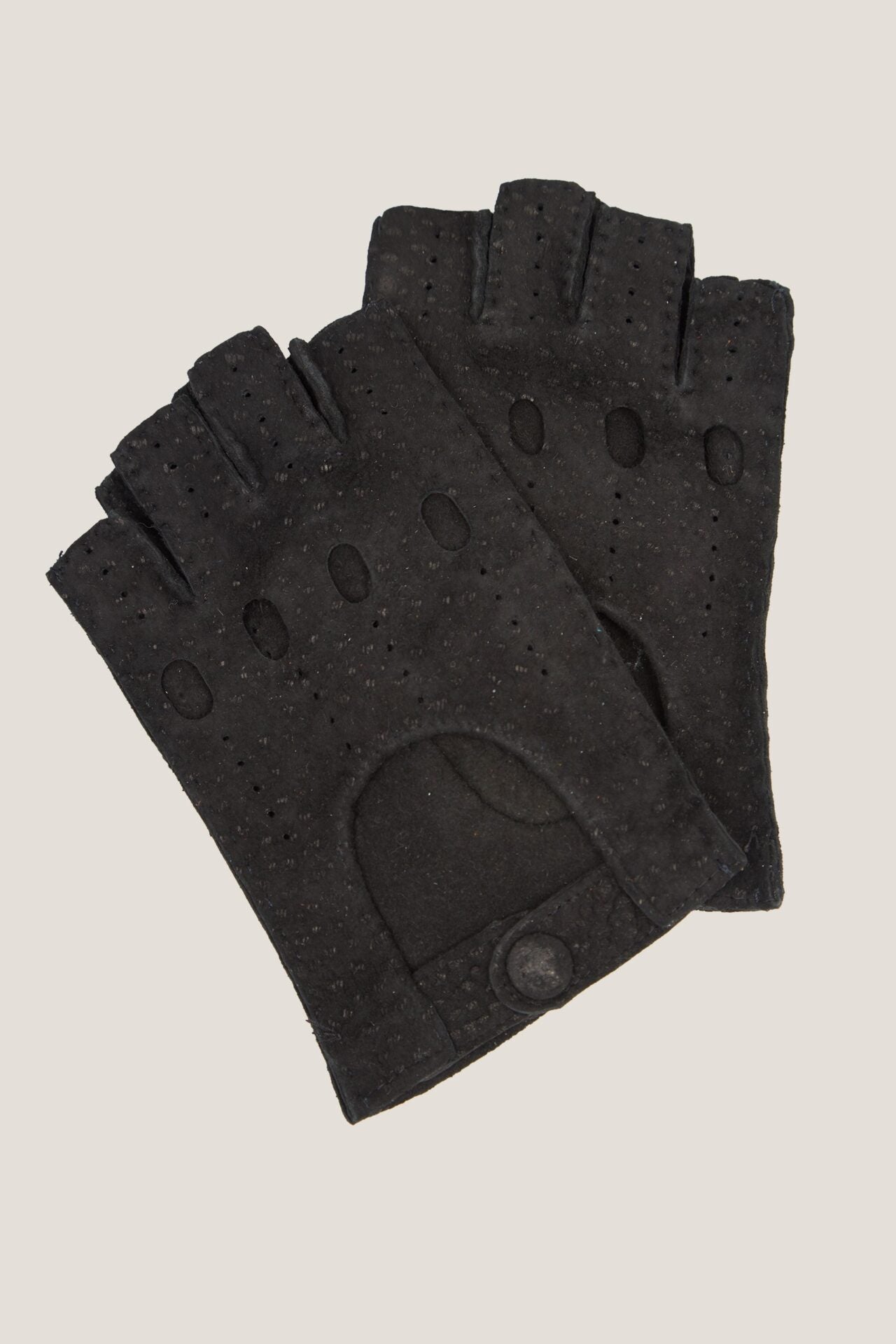 Gants de conduite en cuir noir Capybara