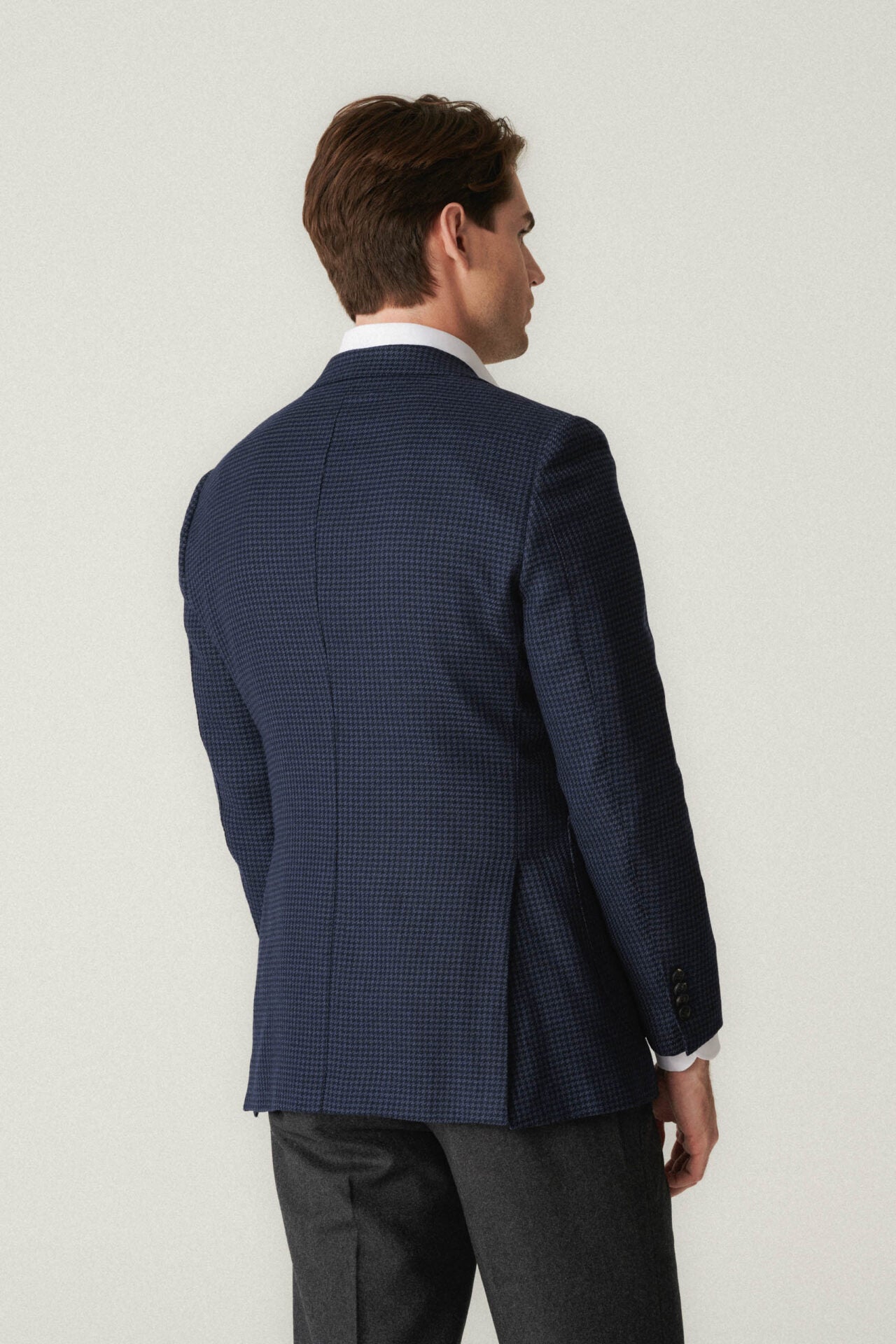 Graphite houndstooth jacket