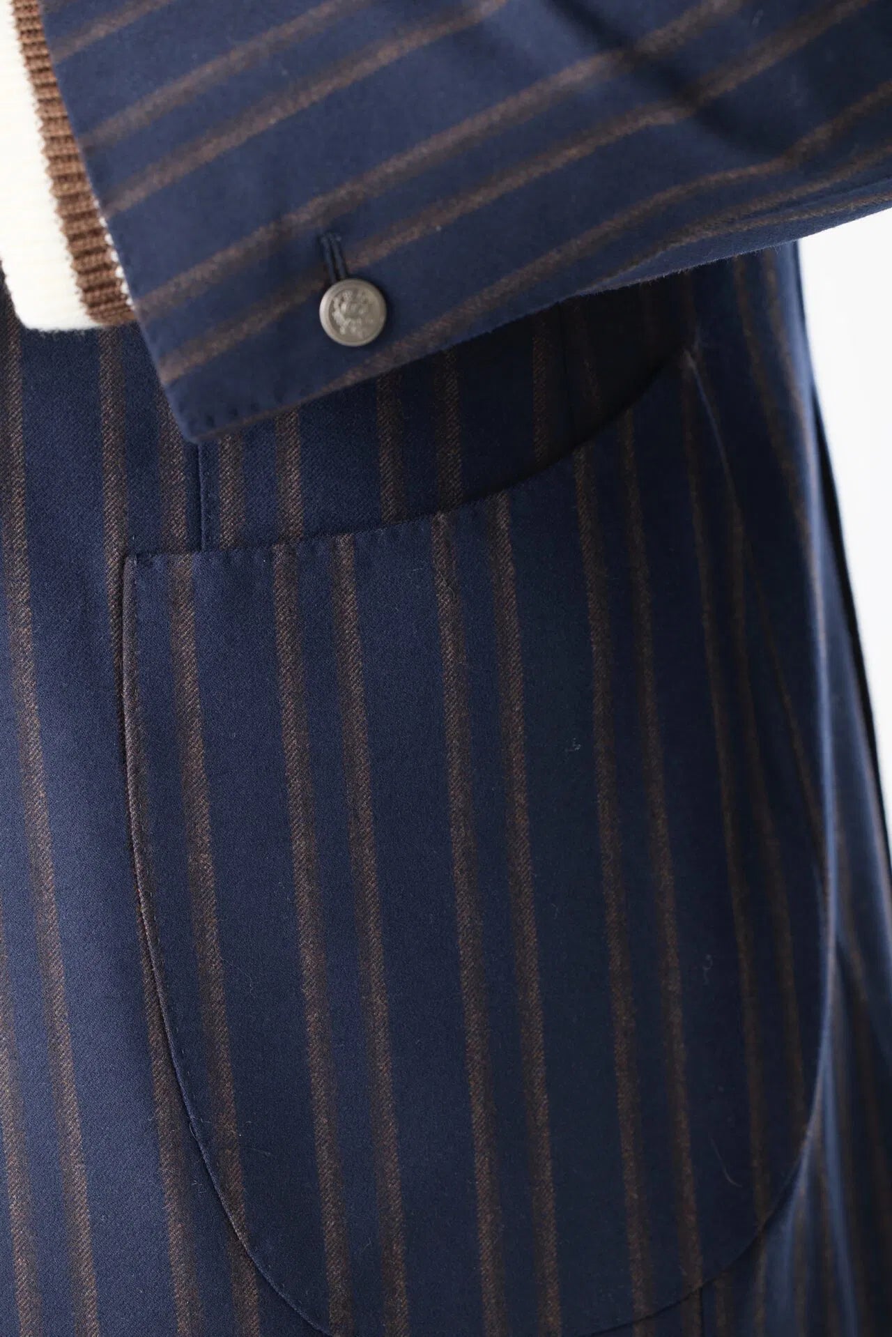 Navy blue Rowing Blazer made of Loro Piana fabric
