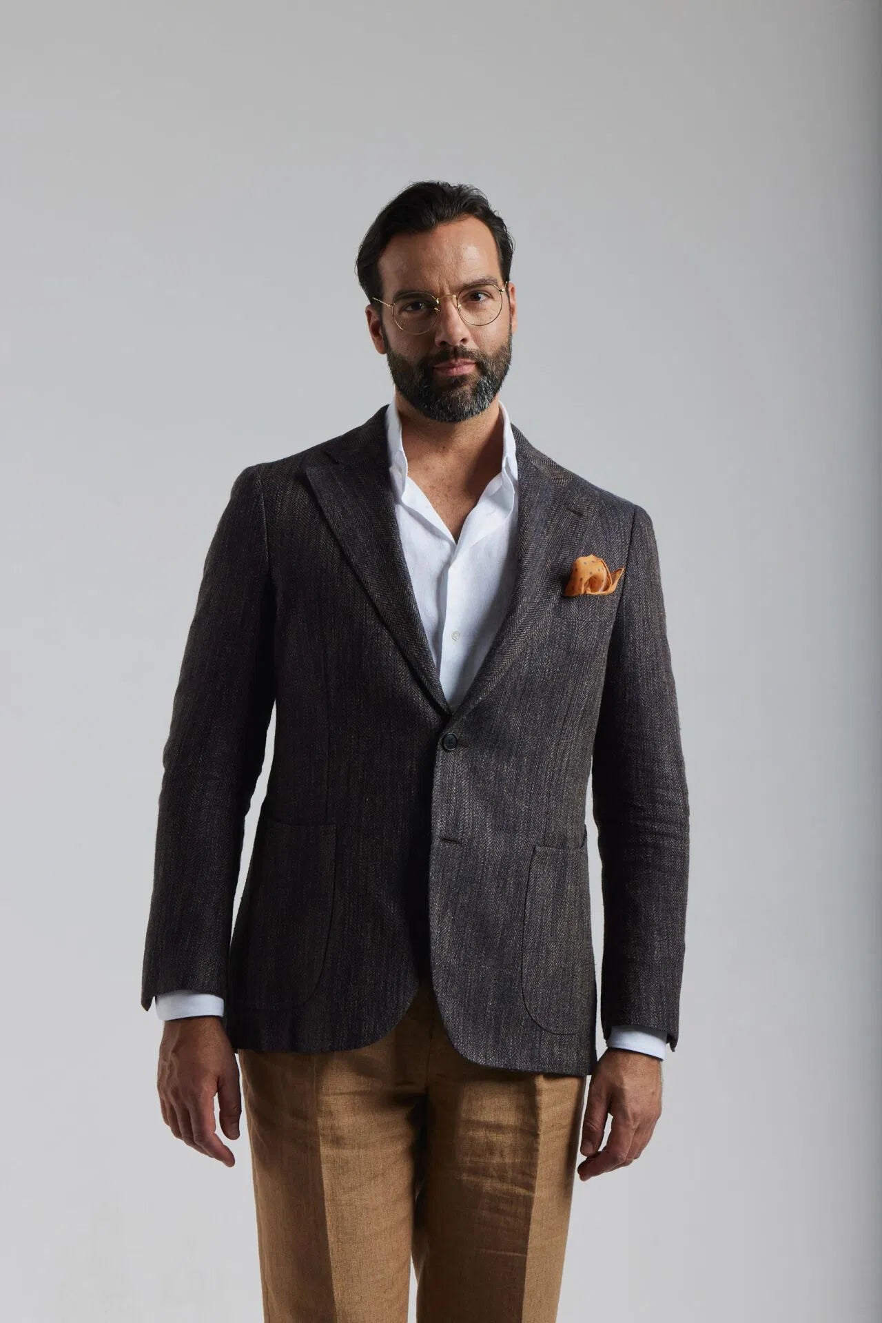 Veste à chevrons bleu marine « Ferla »
