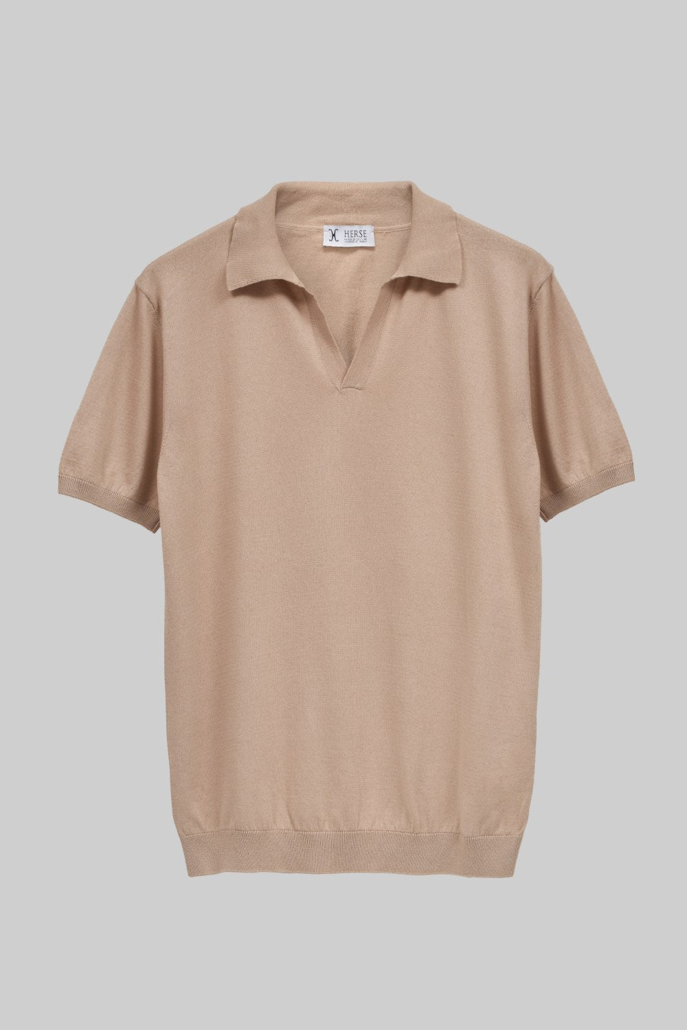Knitted polo shirt