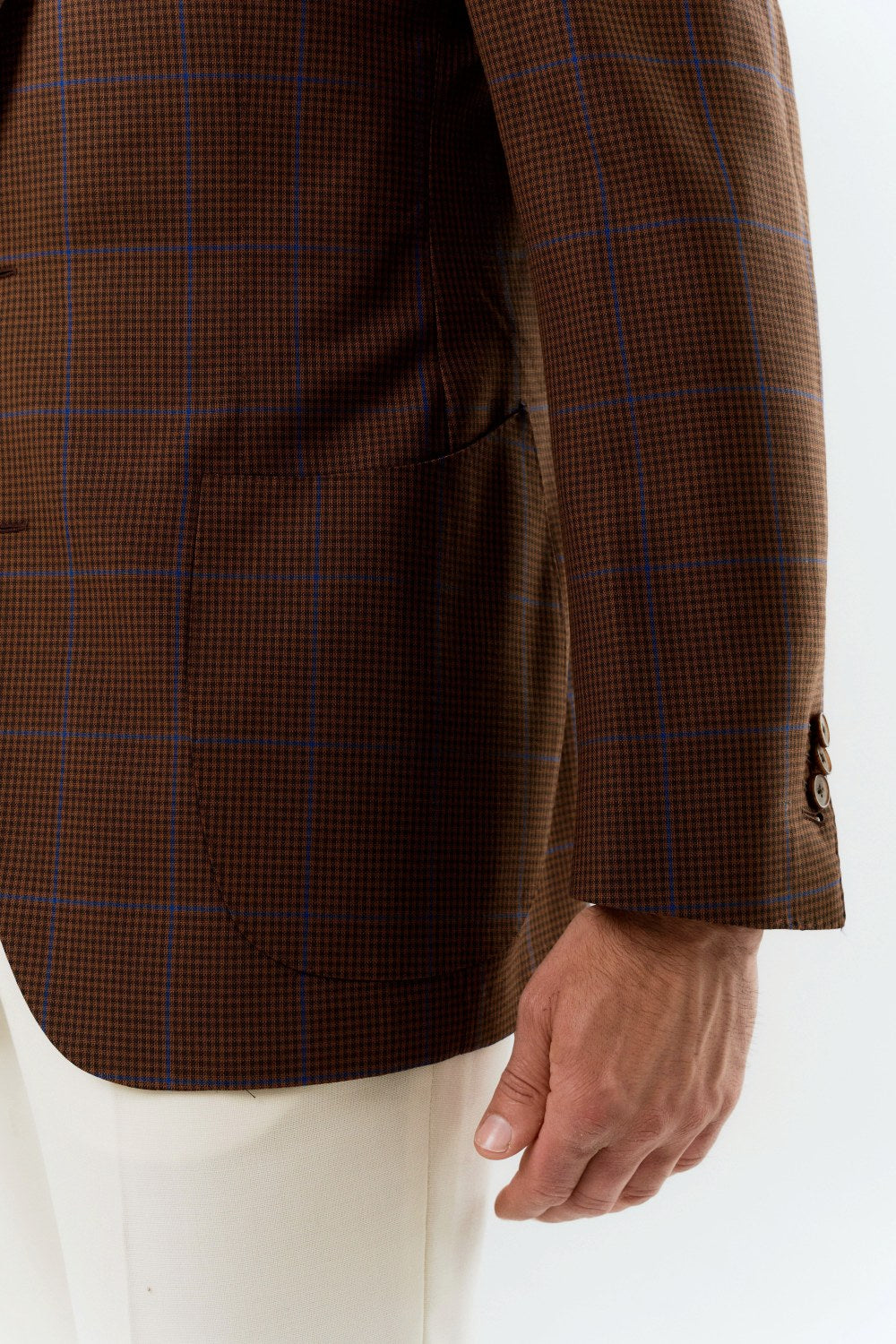 Veste à carreaux Fartown couleur rouille