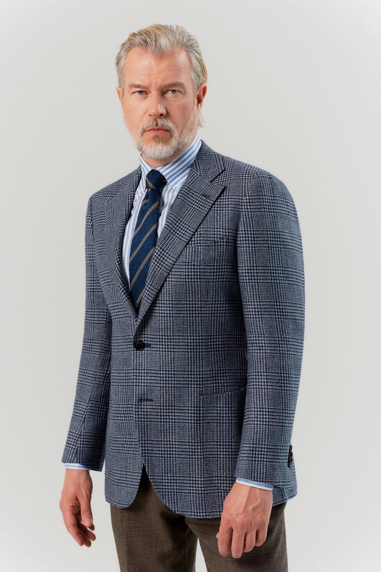 Blue PoW Marling & Evans Checked Blazer