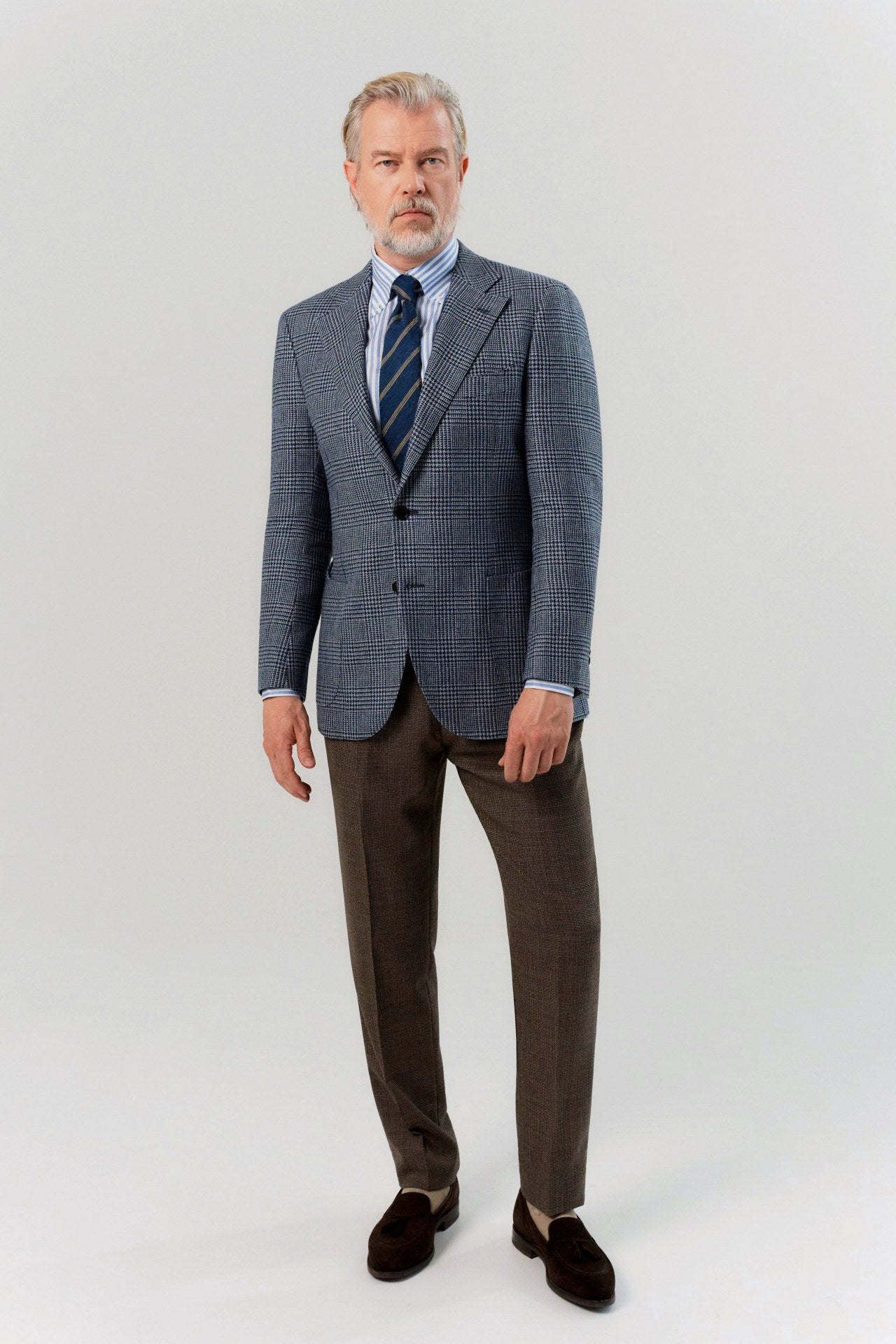 Blue PoW Marling&Evans checkered blazer