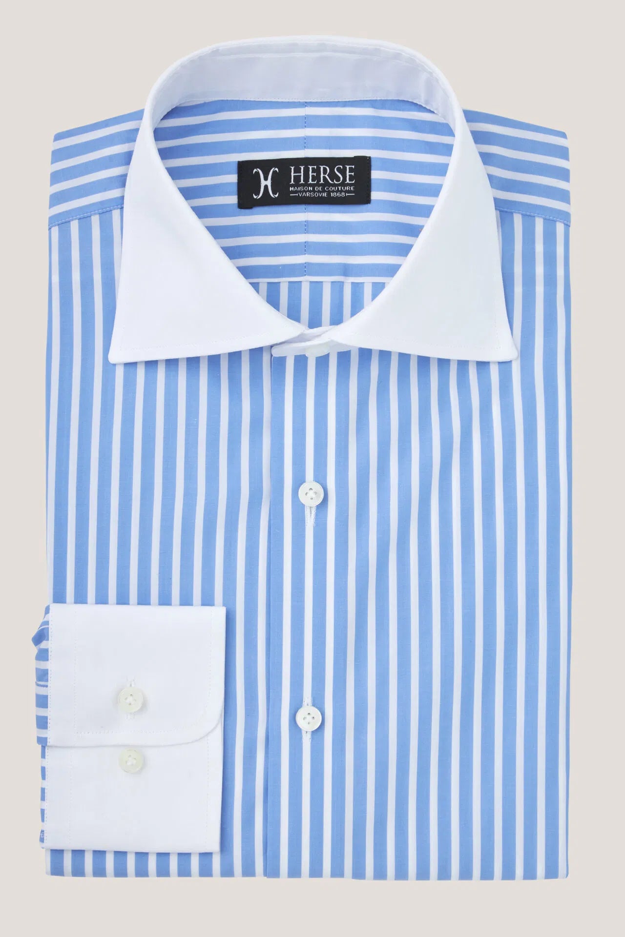 Winchester Blue and White Pinstripe Shirt