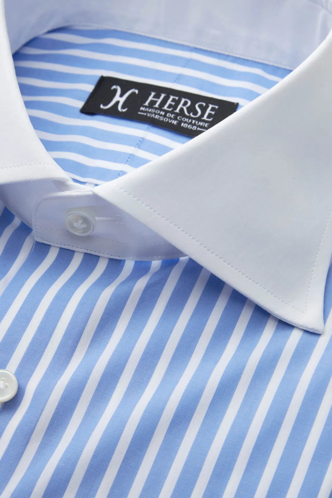 Winchester Blue and White Pinstripe Shirt