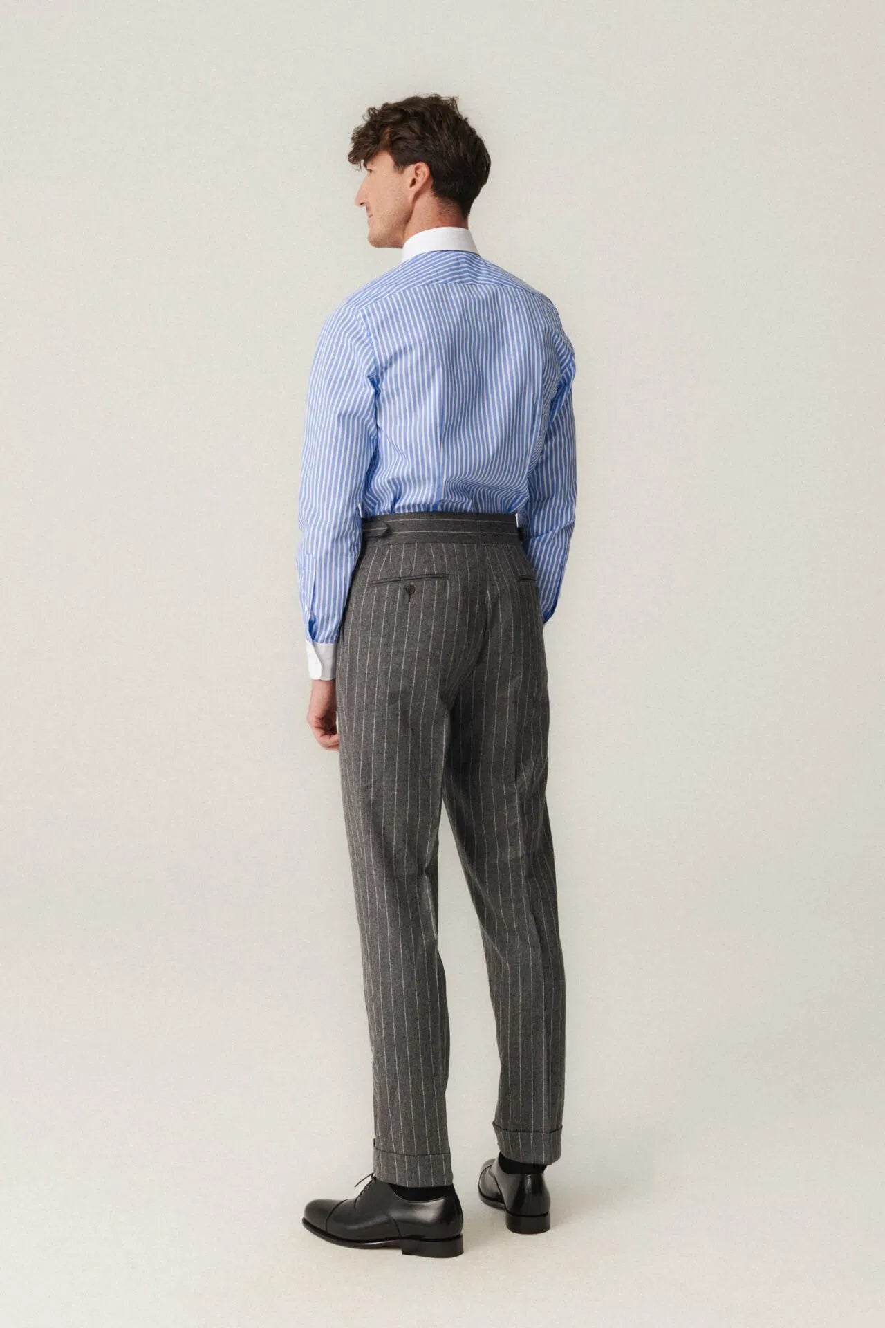Winchester Blue and White Pinstripe Shirt