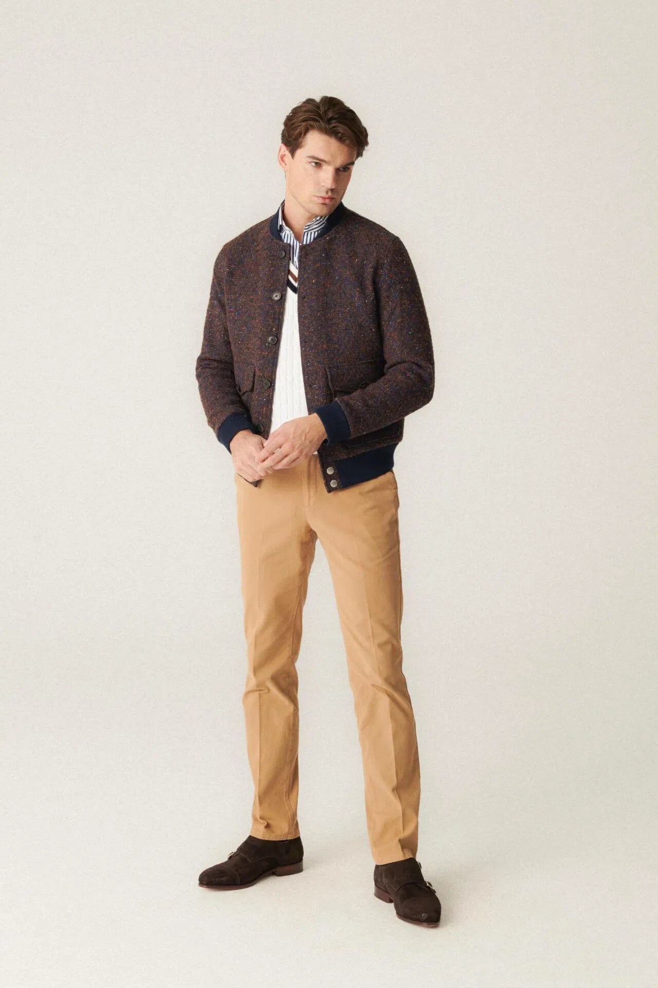 Donegal Tweed Bomber Jacket