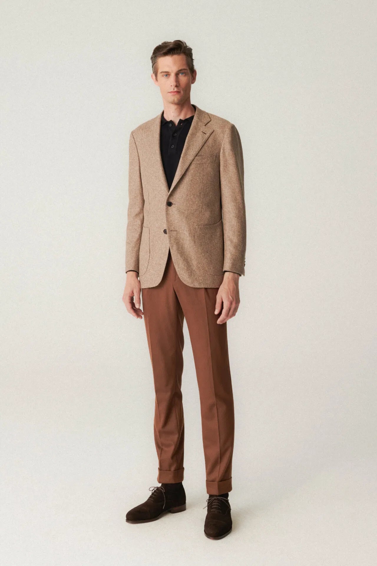 Veste en cachemire brut