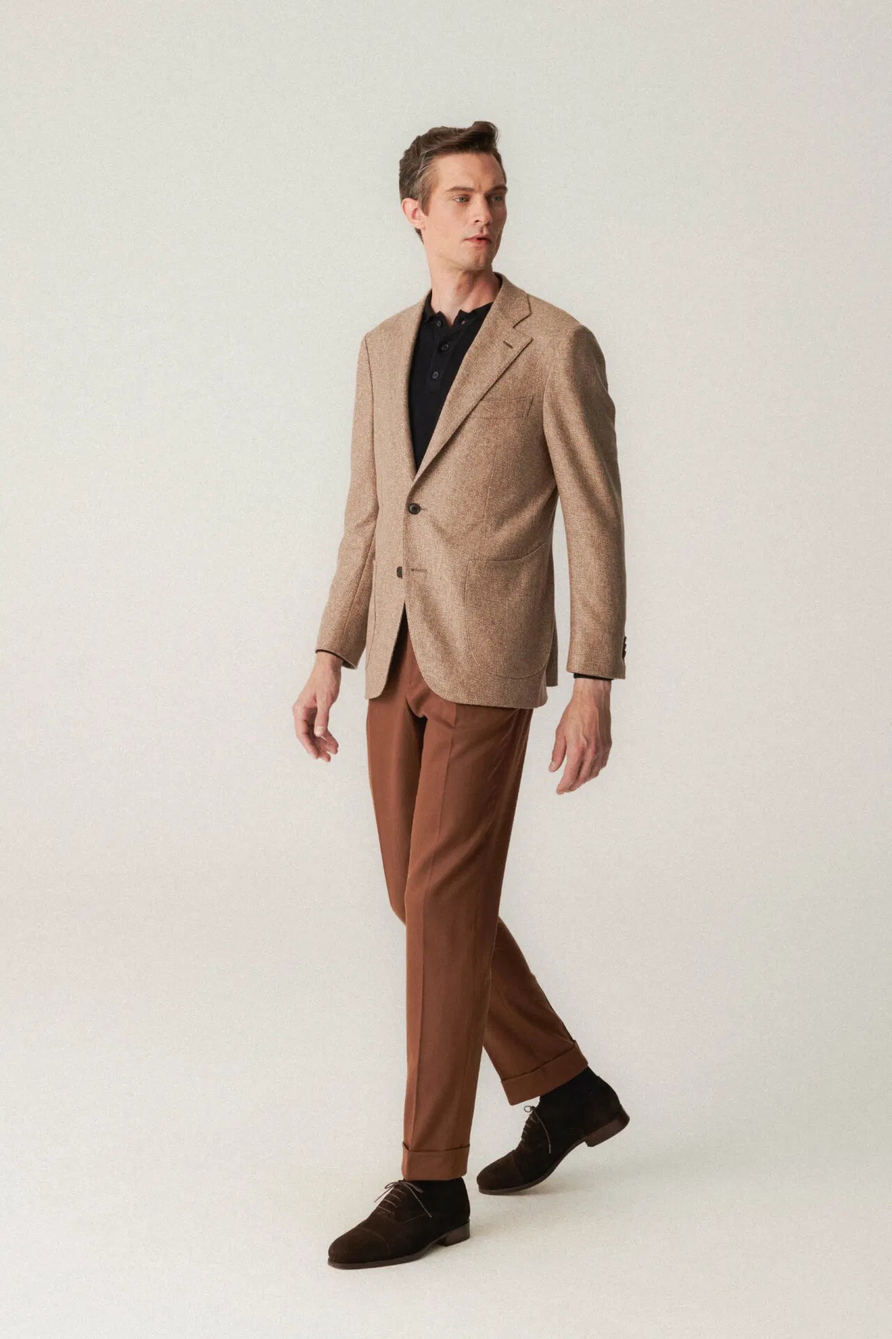 Veste en cachemire brut
