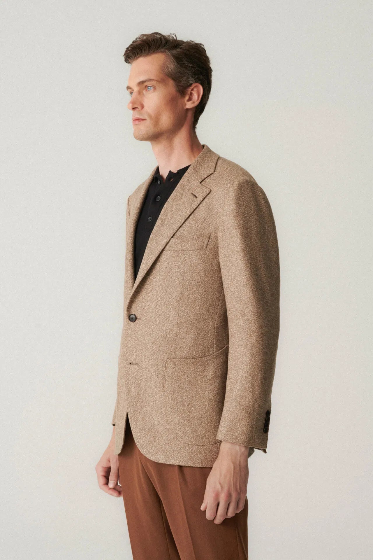 Veste en cachemire brut