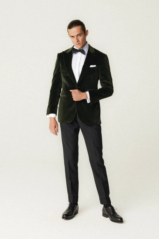 Veste en velours vert