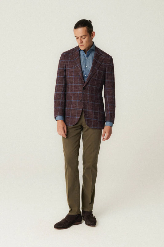 Pantalon chino olive