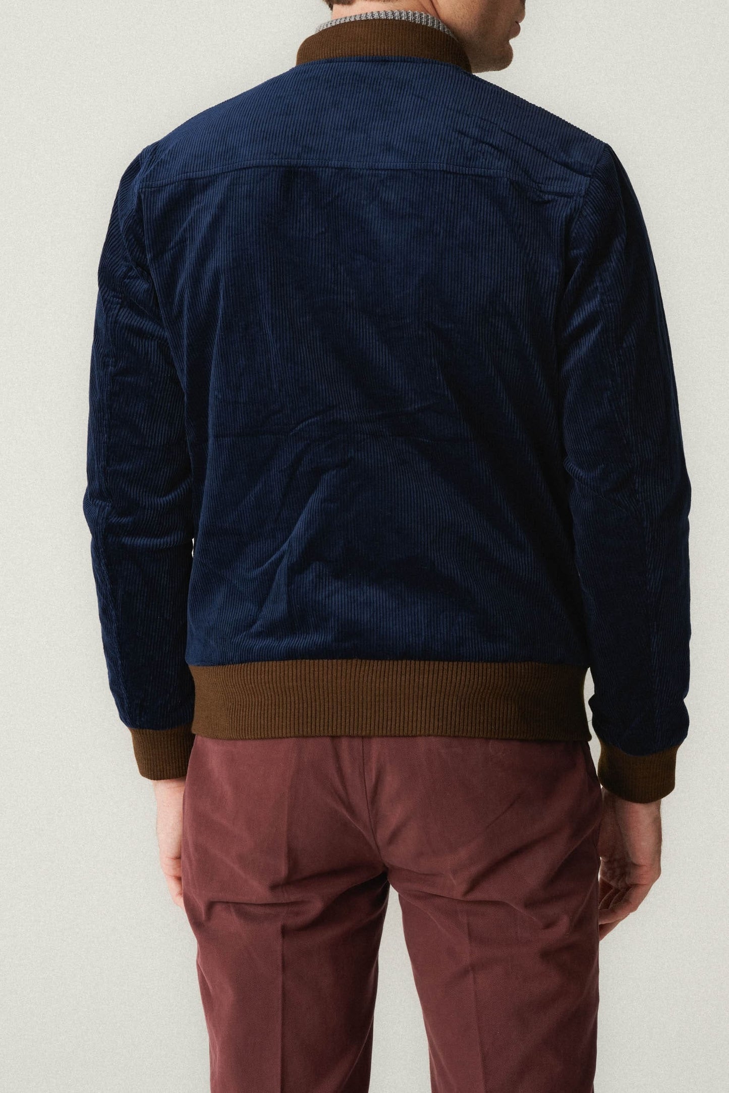 Blouson aviateur en velours côtelé