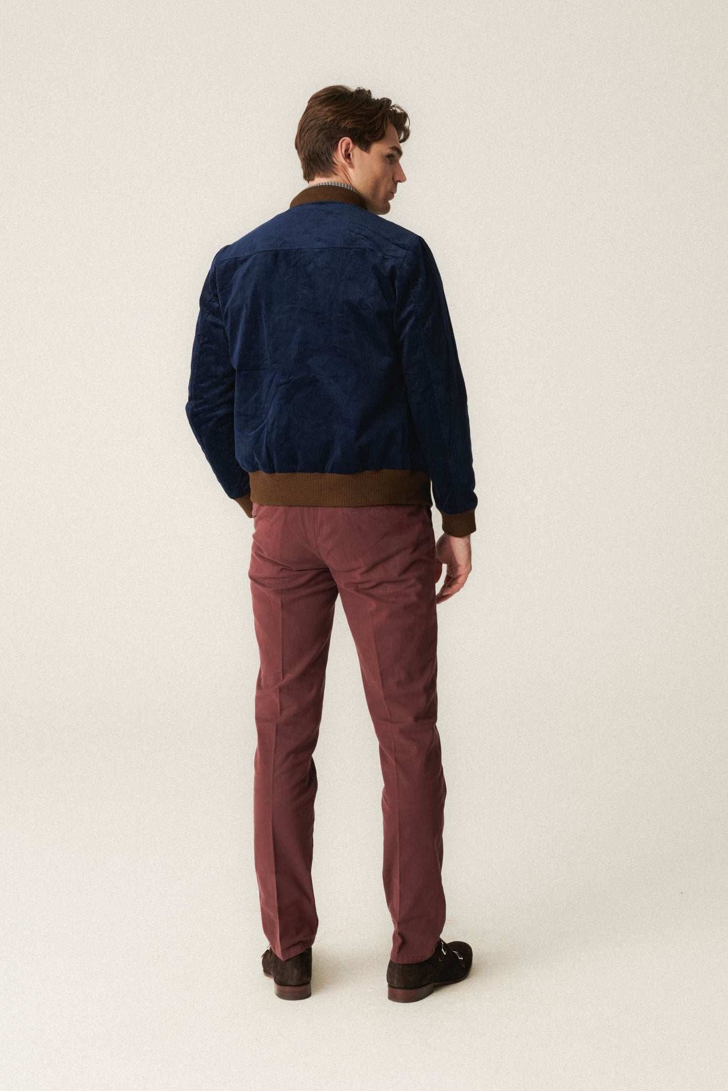 Blouson aviateur en velours côtelé