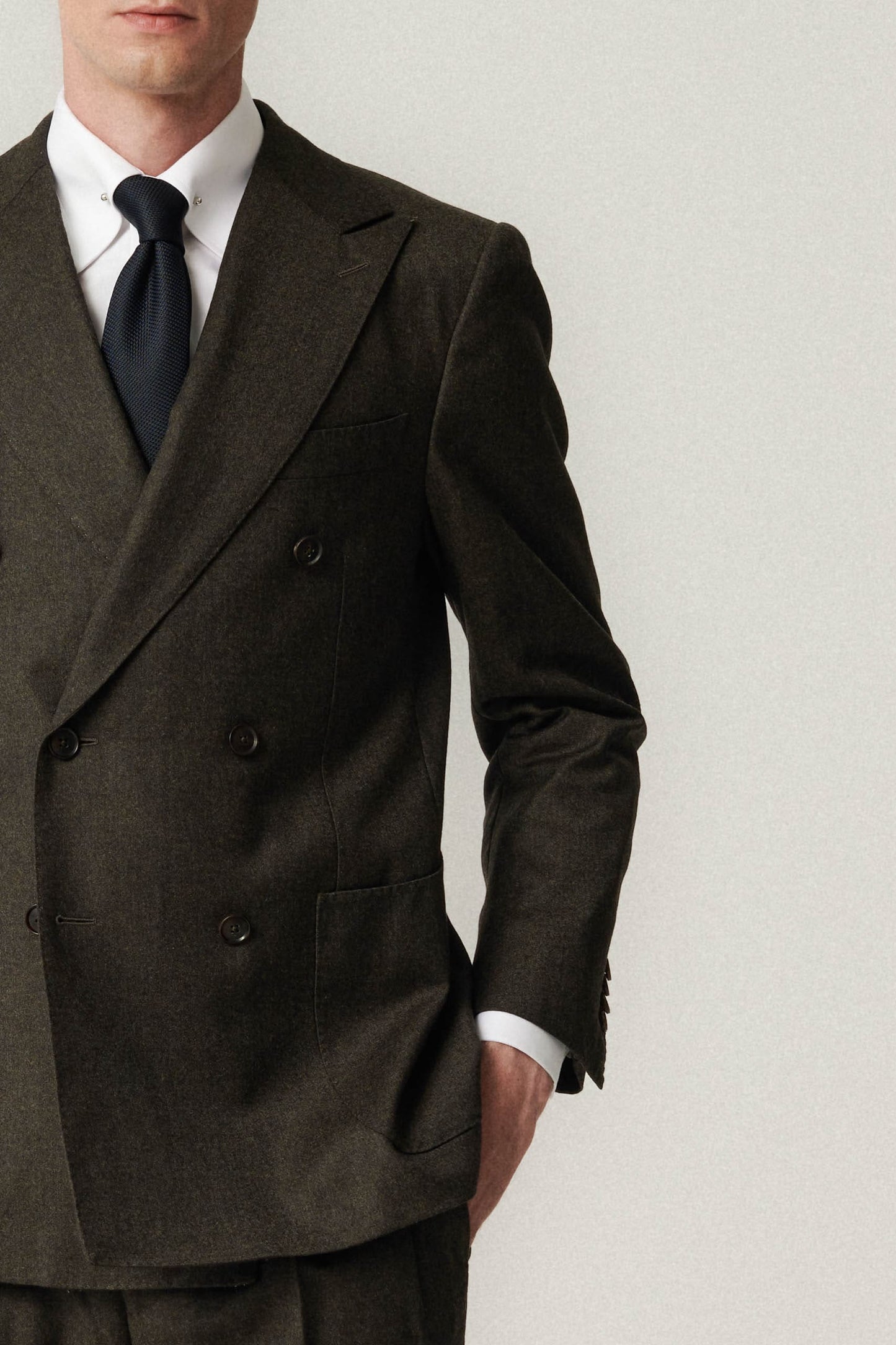 Veste croisée vert foncé