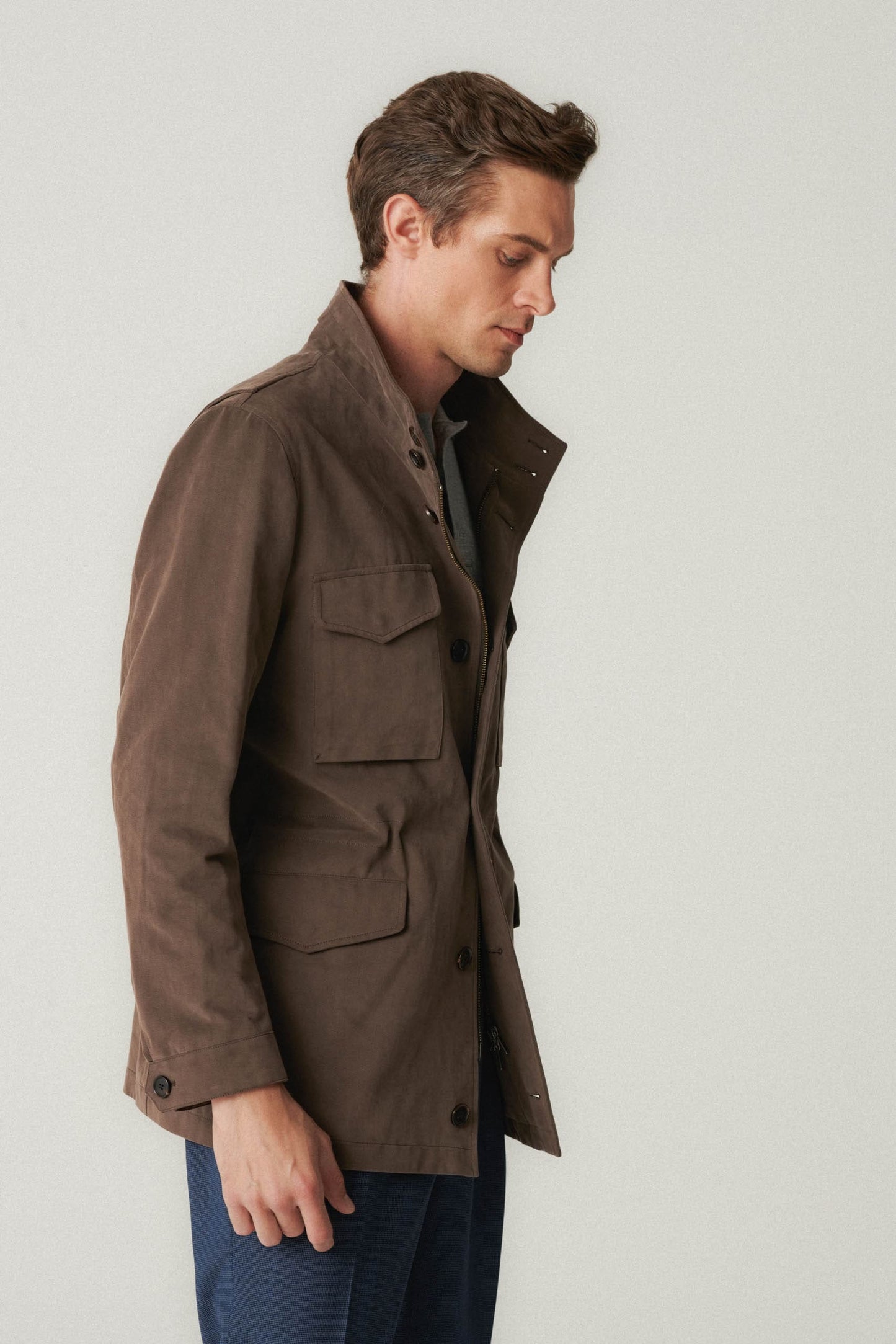 Veste de campagne marron